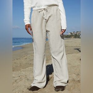 Brandy Sand Striped Anastasia Sweatpants